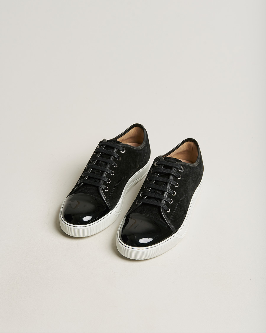 Herre | Sorte sneakers | Lanvin | Patent Cap Toe Sneaker Black