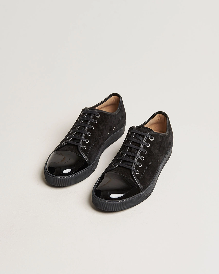 Herre | Eksklusivt for Care of Carl | Lanvin | Patent Cap Toe Sneaker Black/Black