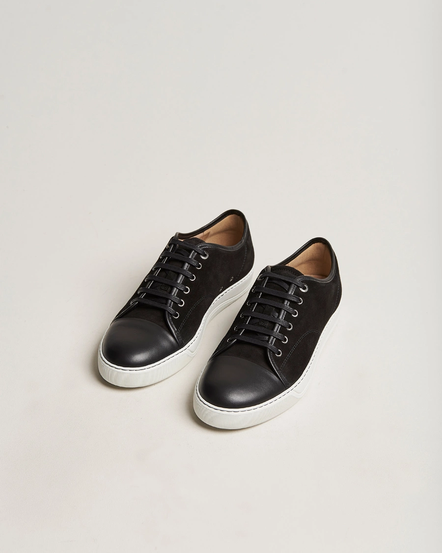 Herre | Luxury Classics | Lanvin | Nappa Cap Toe Sneaker Black