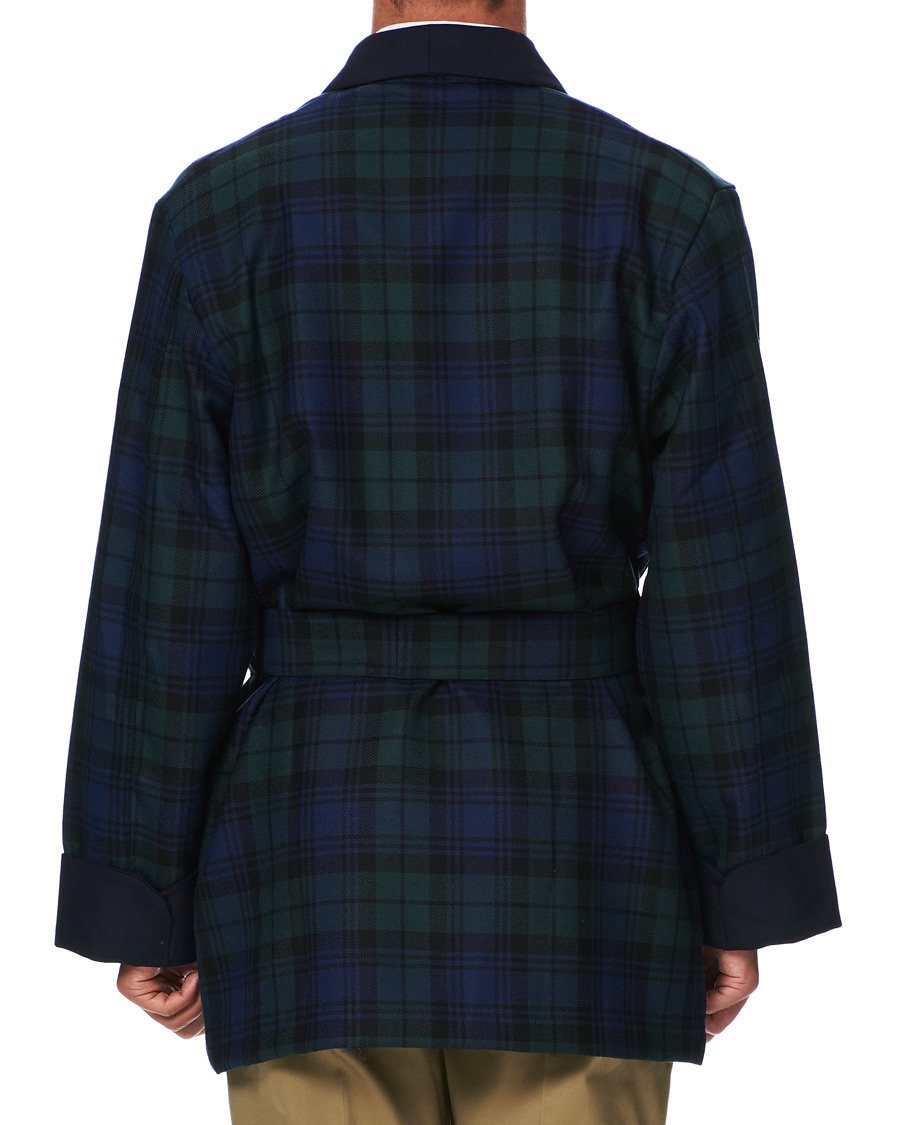 Herre | Pyjamas & Morgenkåber | Derek Rose | Wool Tartan Smoking Jacket Blackwatch