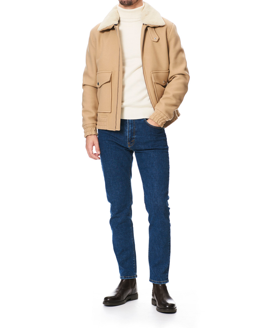 tommy hilfiger shearling collar flight jacket