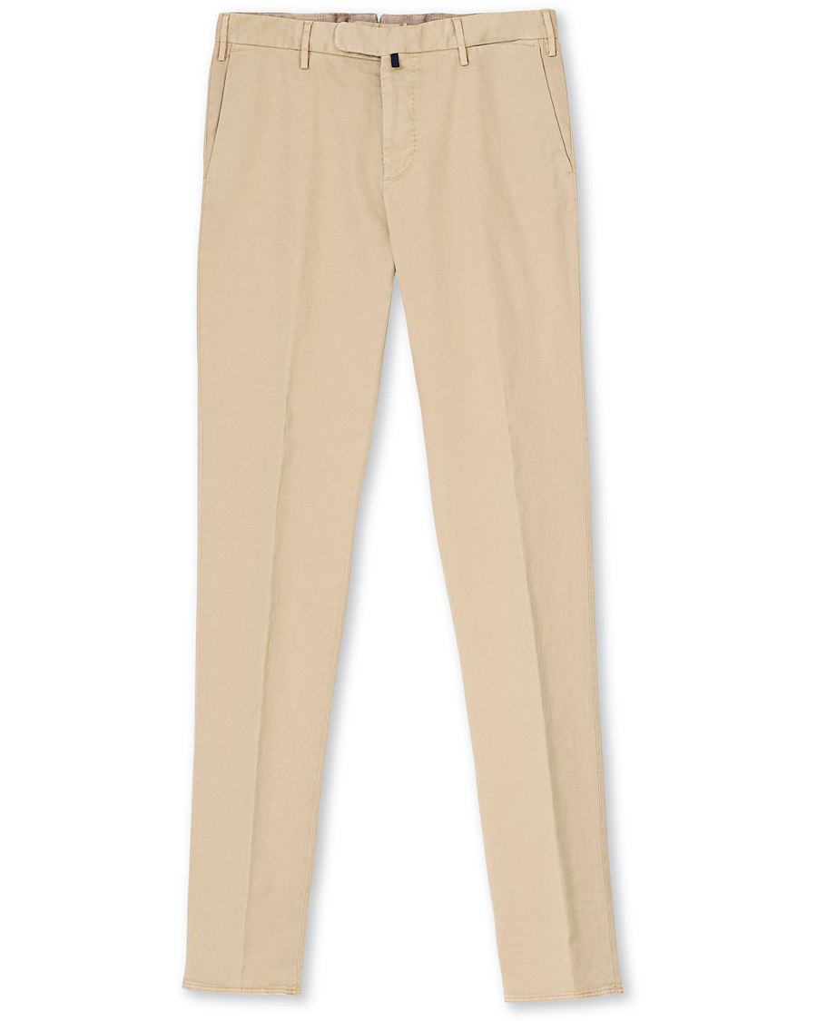 Herre | Bukser | Incotex | Slim Fit Comfort Chino Beige