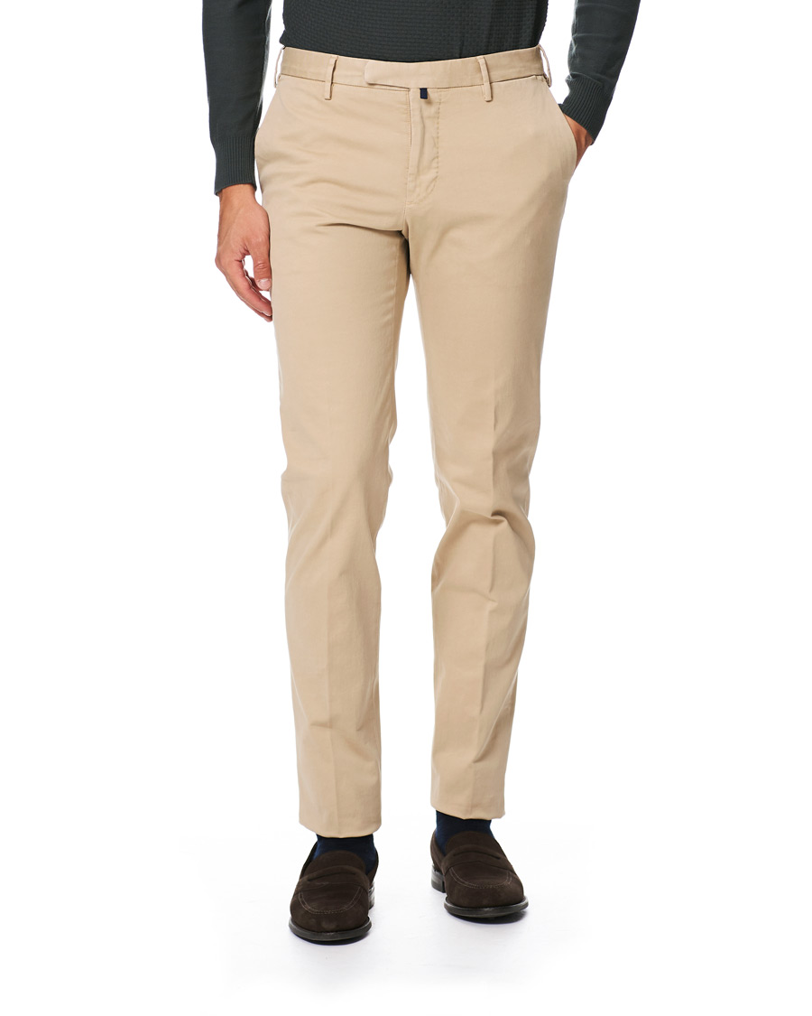 Herre | Bukser | Incotex | Slim Fit Comfort Chino Beige