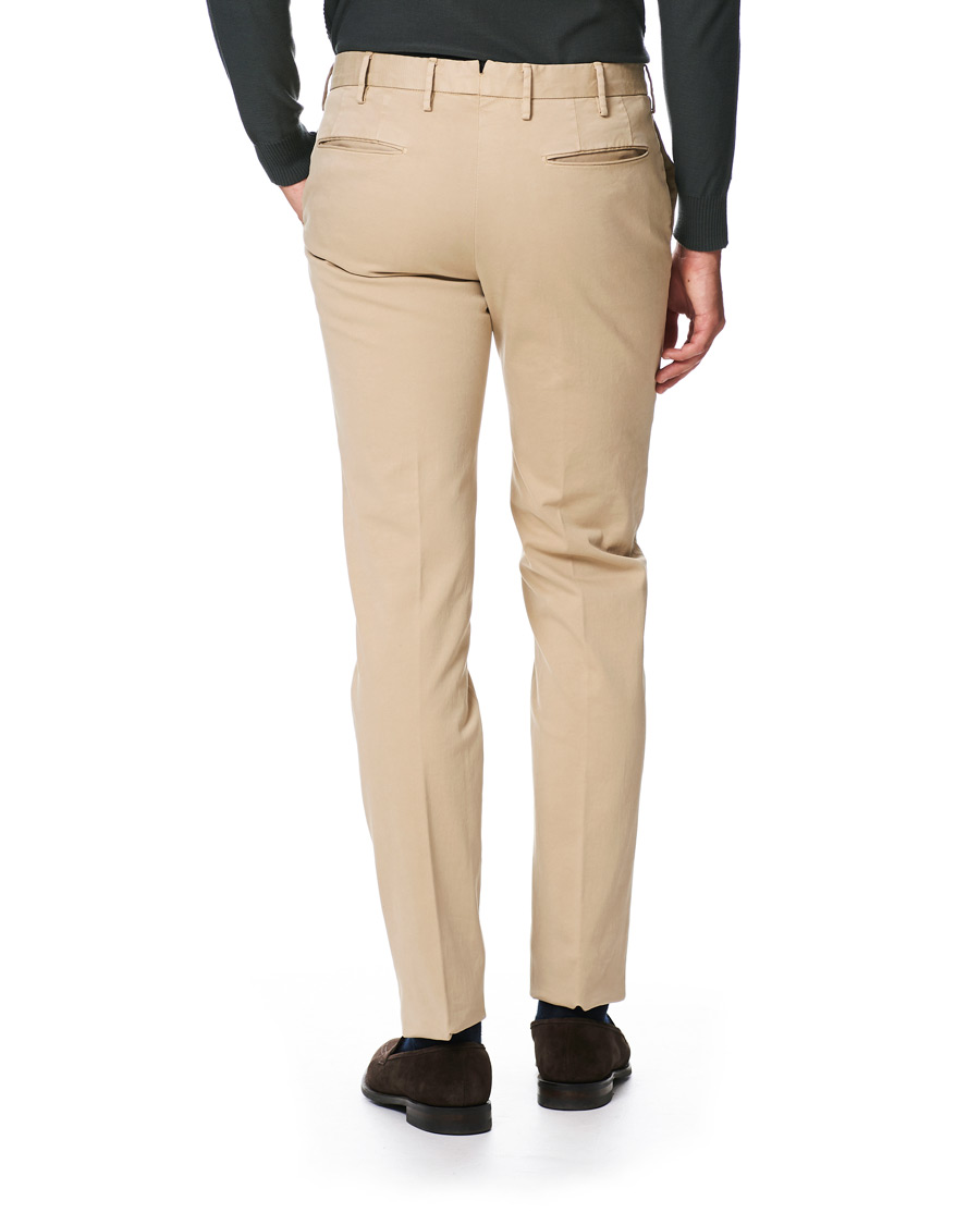 Herre | Bukser | Incotex | Slim Fit Comfort Chino Beige
