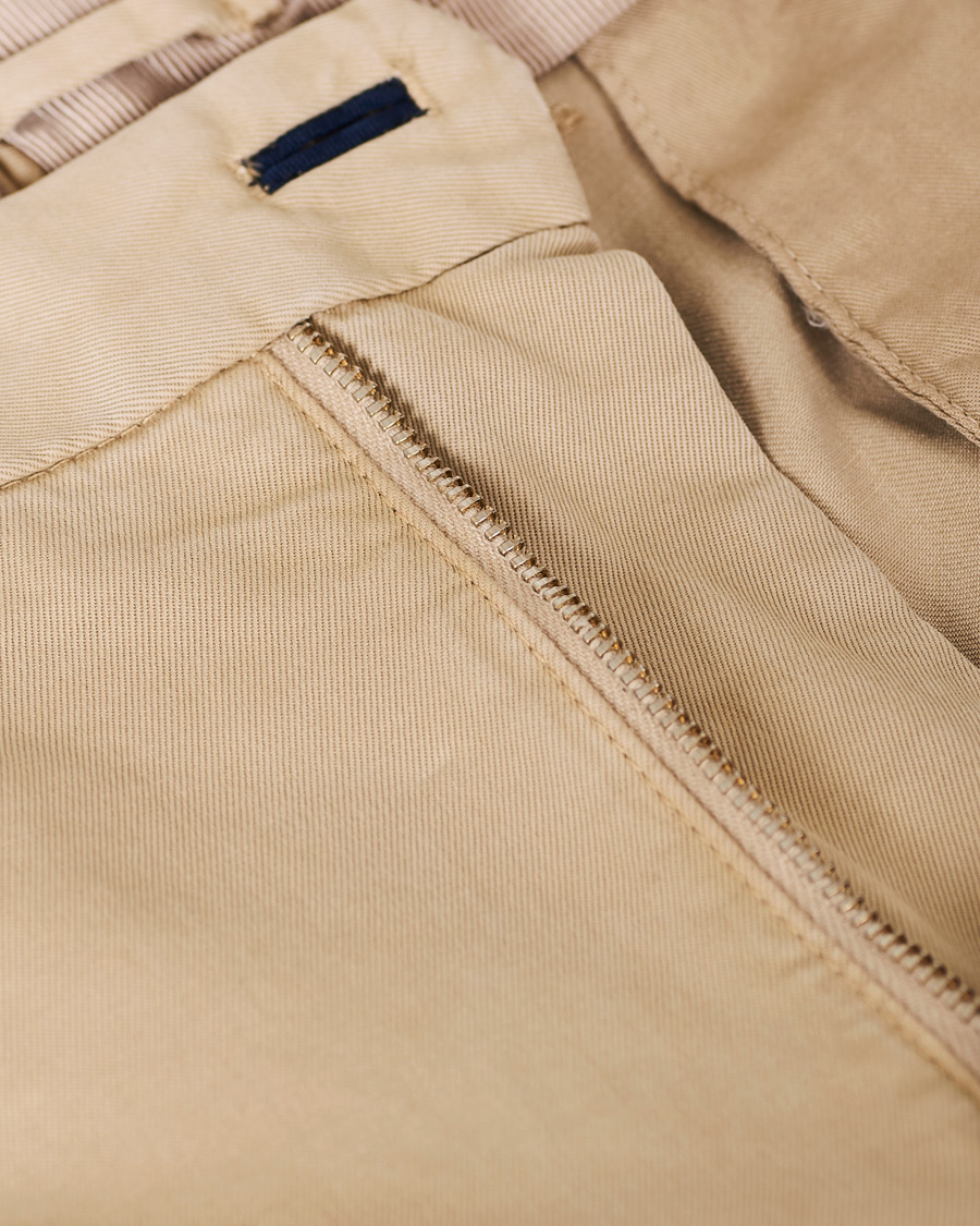 Herre | Bukser | Incotex | Slim Fit Comfort Chino Beige