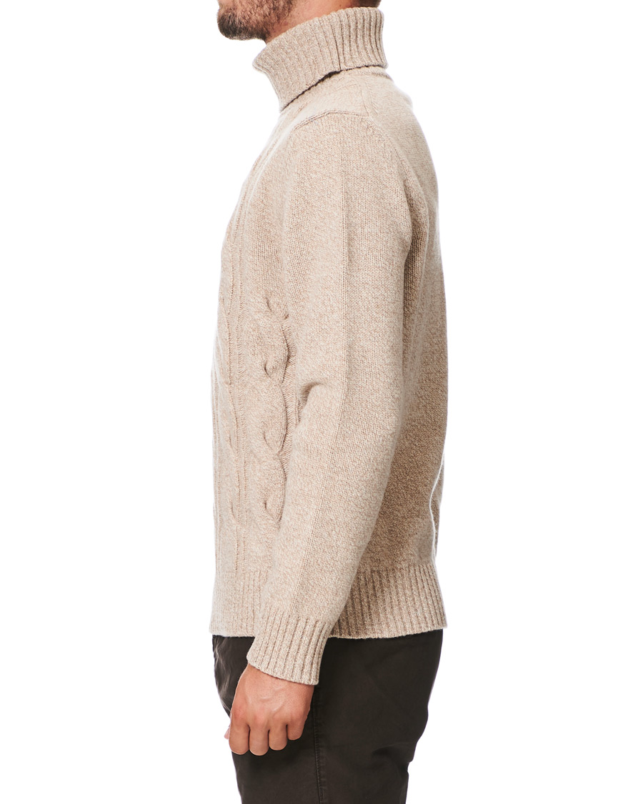 Herre | Trøjer | Morris Heritage | Heritage Heavy Rollneck Beige