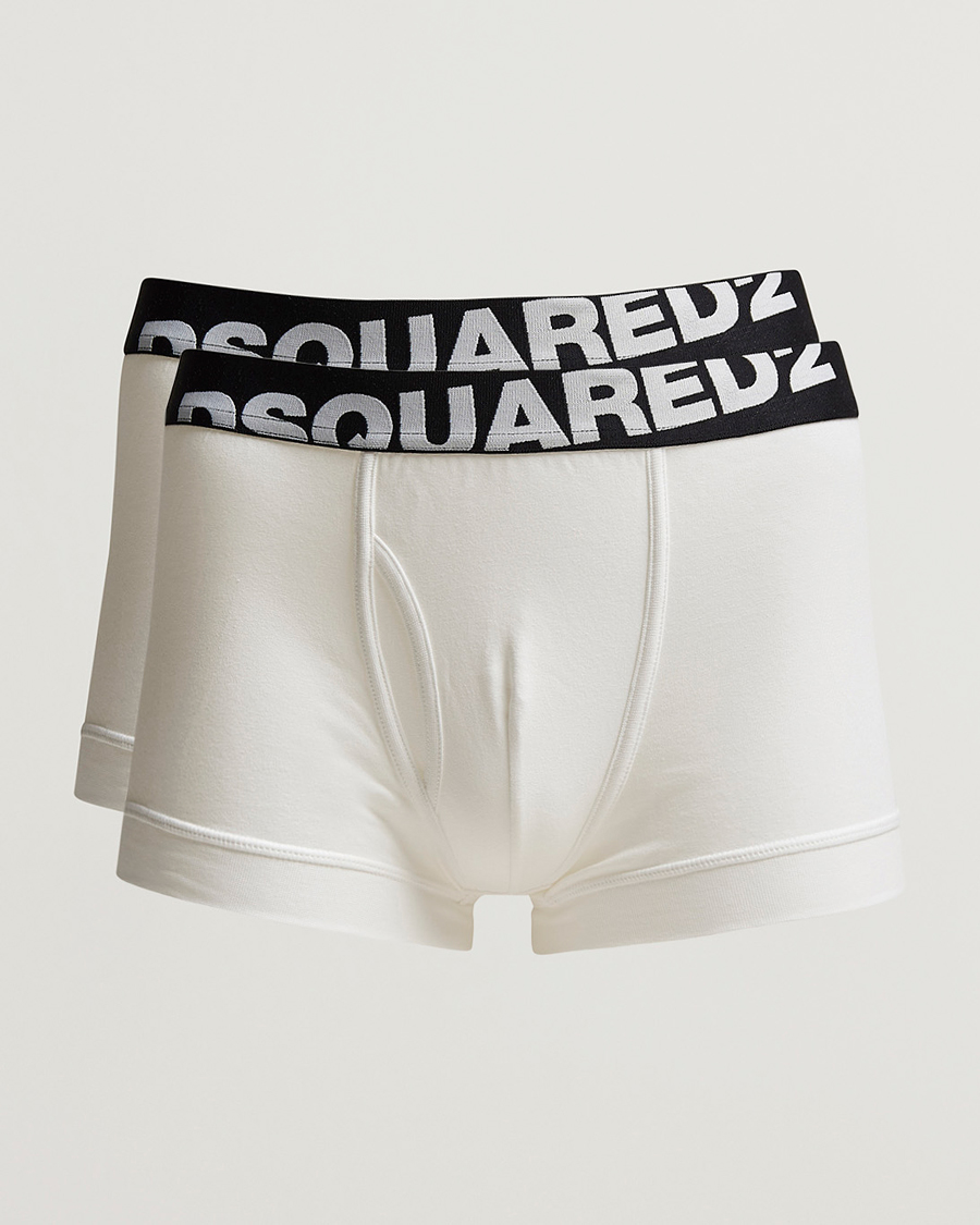 Herre | Undertøj | Dsquared2 | 2-Pack Cotton Stretch Trunk White