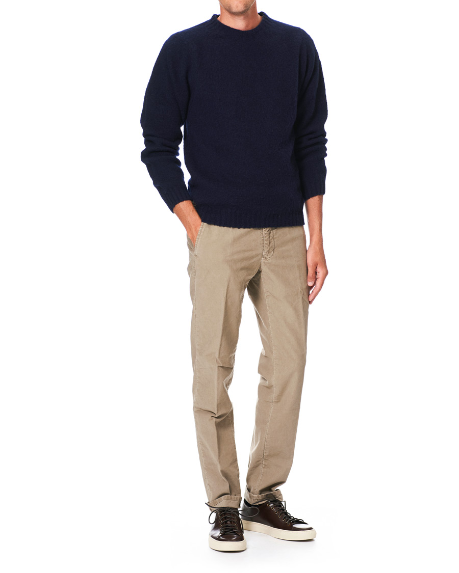 Herre | Trøjer | Norse Projects | Birnir Brushed Lambswool Dark Navy