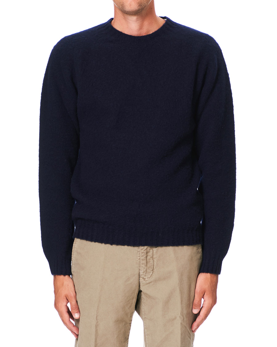 Herre | Trøjer | Norse Projects | Birnir Brushed Lambswool Dark Navy