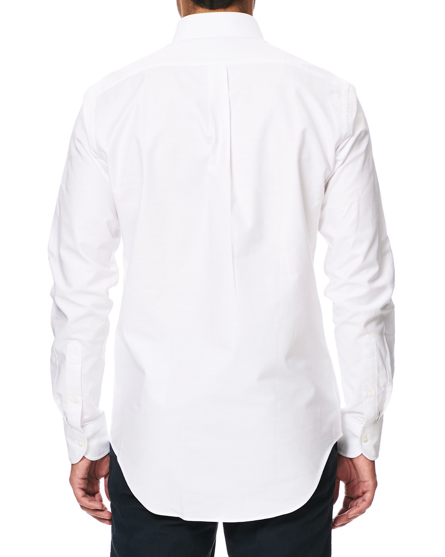 Herre | Skjorter | Kamakura Shirts | Slim Fit Oxford Button Down Shirt White