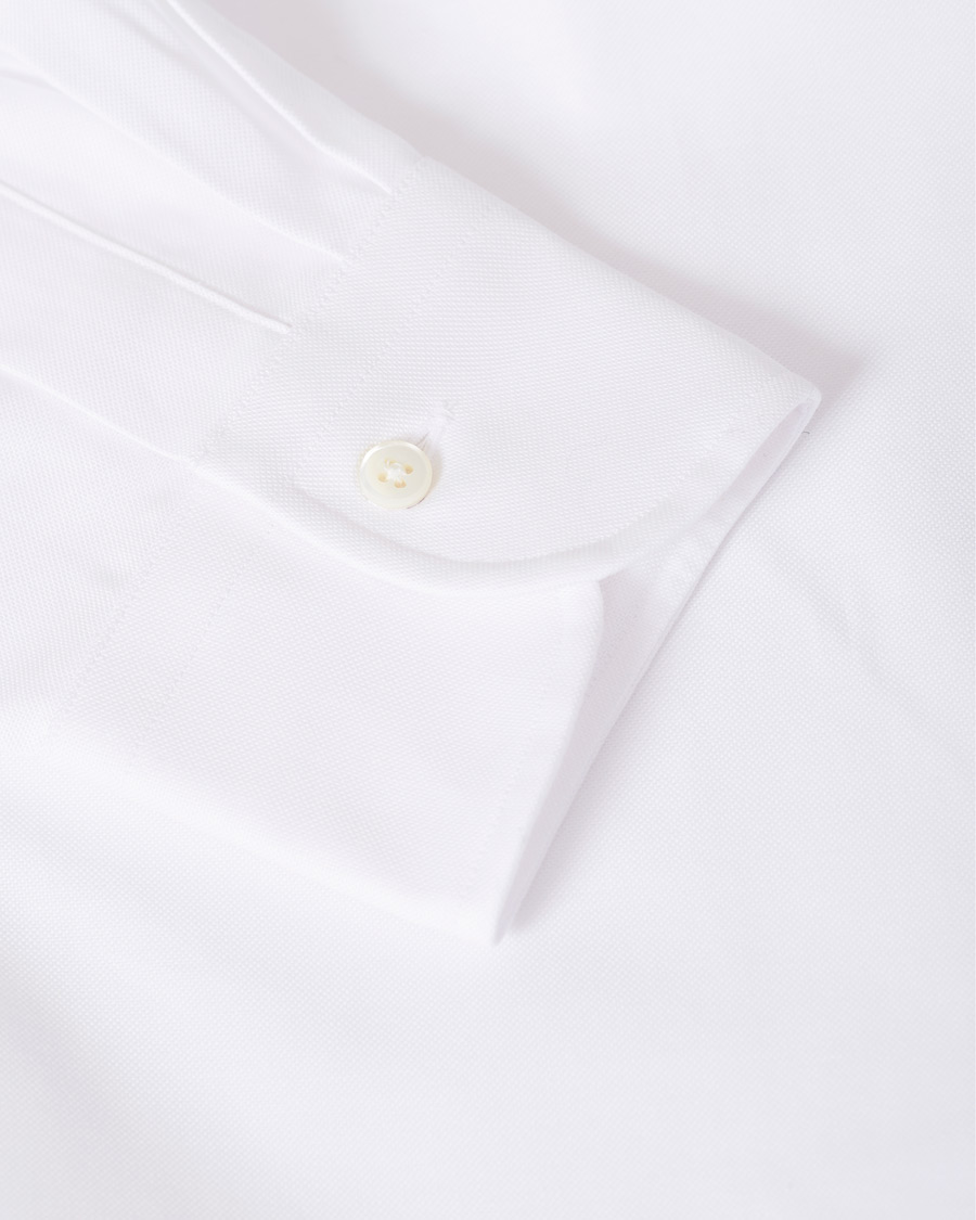 Herre | Skjorter | Kamakura Shirts | Slim Fit Oxford Button Down Shirt White