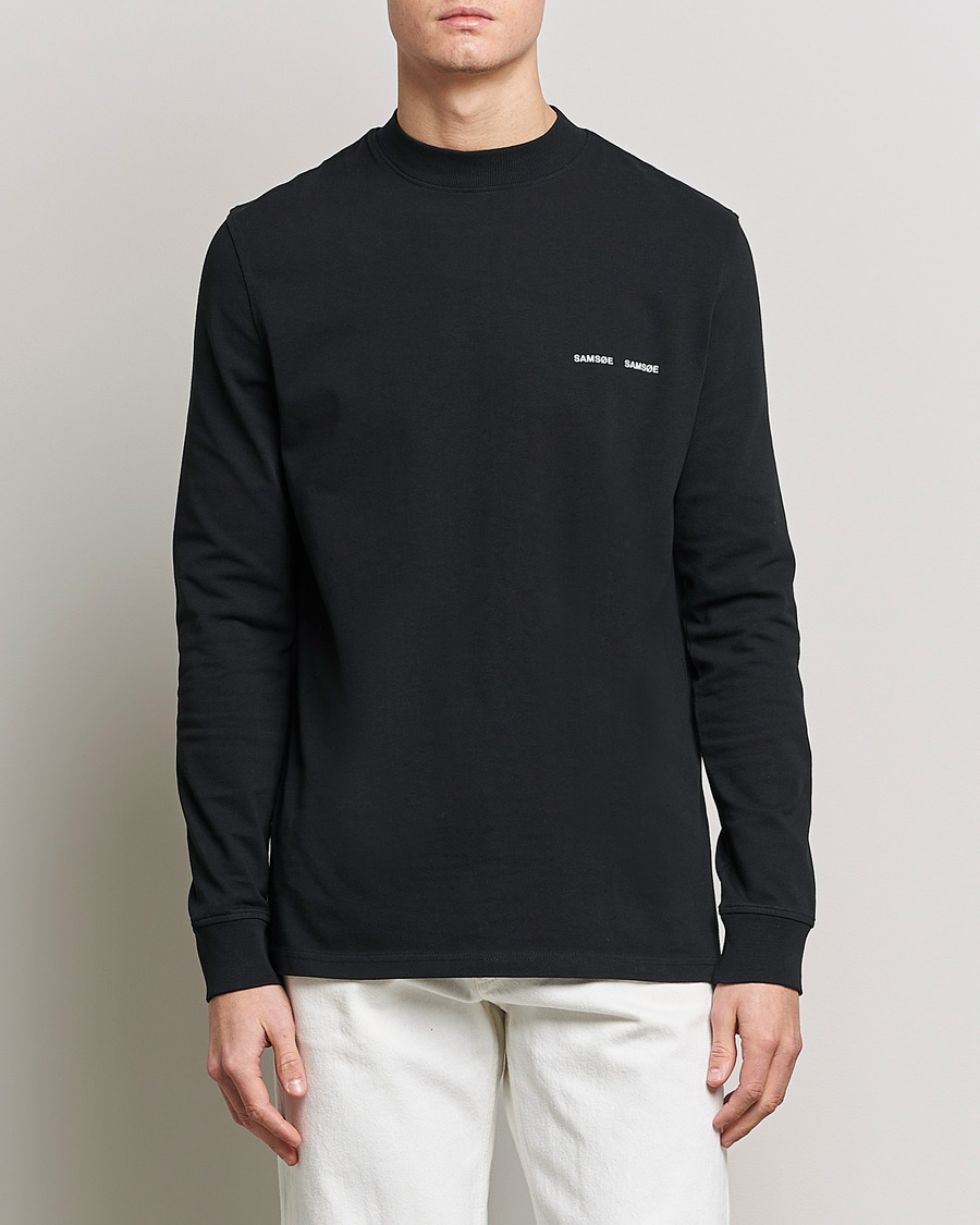 Herre |  | Samsøe Samsøe | Norsbro Long Sleeve Organic Cotton Tee Black