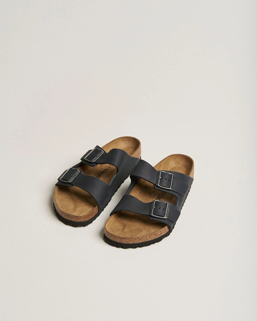 Herre | Sandaler & Hjemmesko | BIRKENSTOCK | Arizona Classic Footbed Black Olied Leather