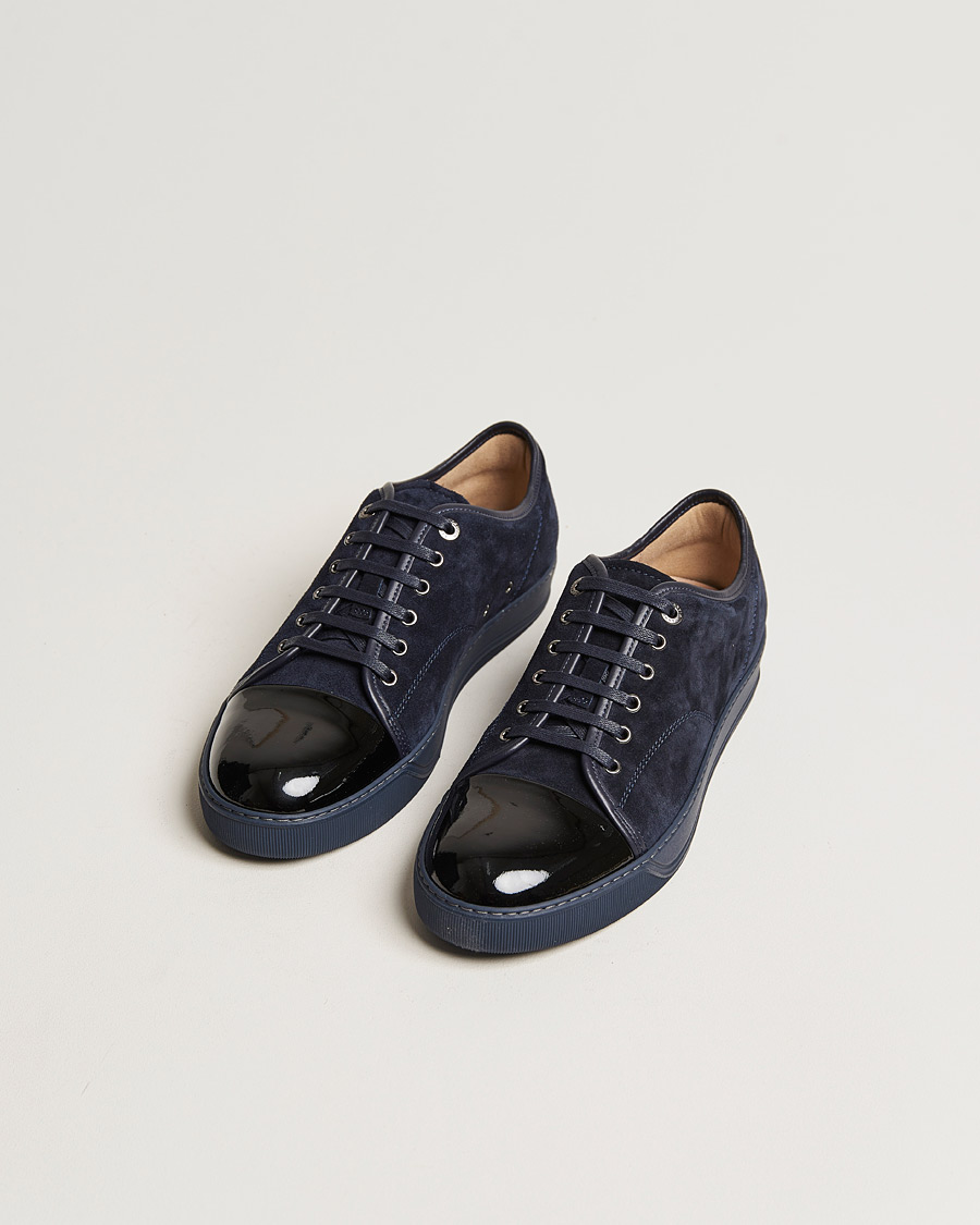 Patent Cap Toe Sneaker Navy/Navy CareOfCarl.dk