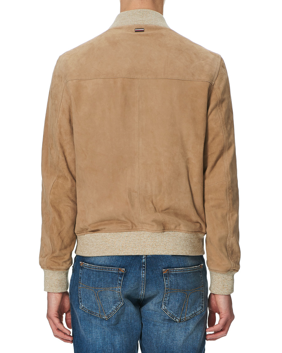 Tommy hilfiger suede clearance bomber jacket