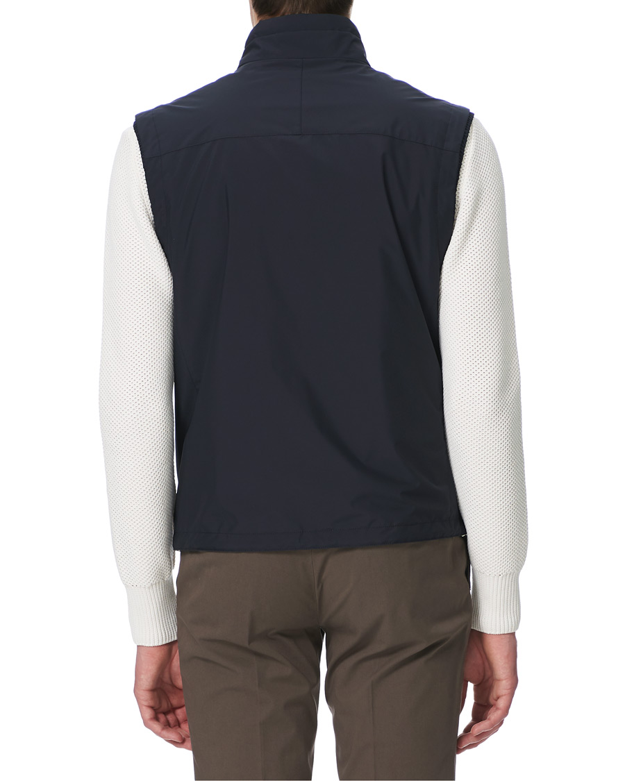 Herre | Jakker | Ermenegildo Zegna | Stratos Waterrepellent Microfiber Gilet Navy