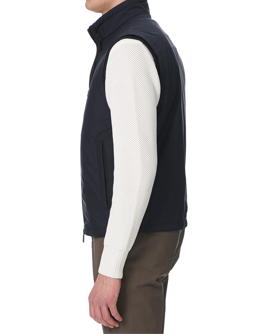 Herre | Jakker | Ermenegildo Zegna | Stratos Waterrepellent Microfiber Gilet Navy