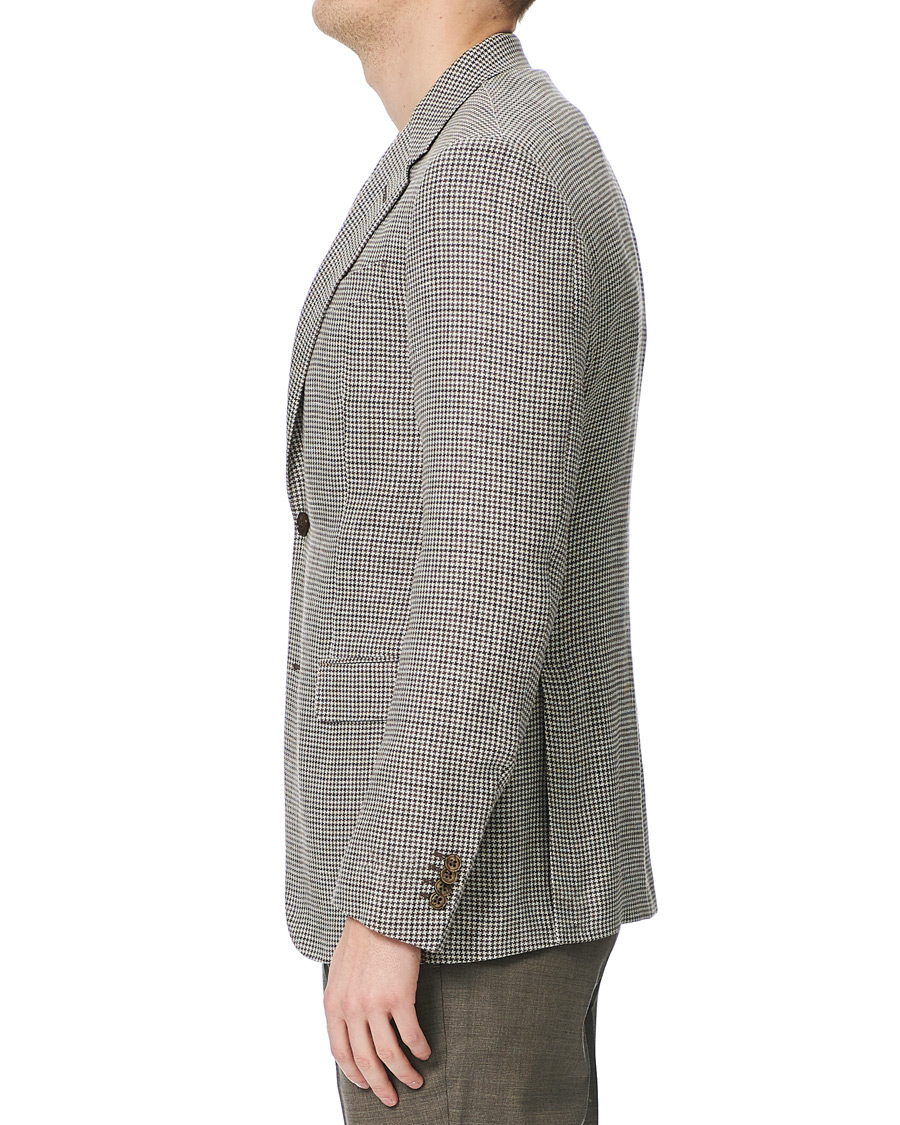 Herre | Blazere & jakker | Ermenegildo Zegna | Linen/Silk Houndstooth Blazer Sand