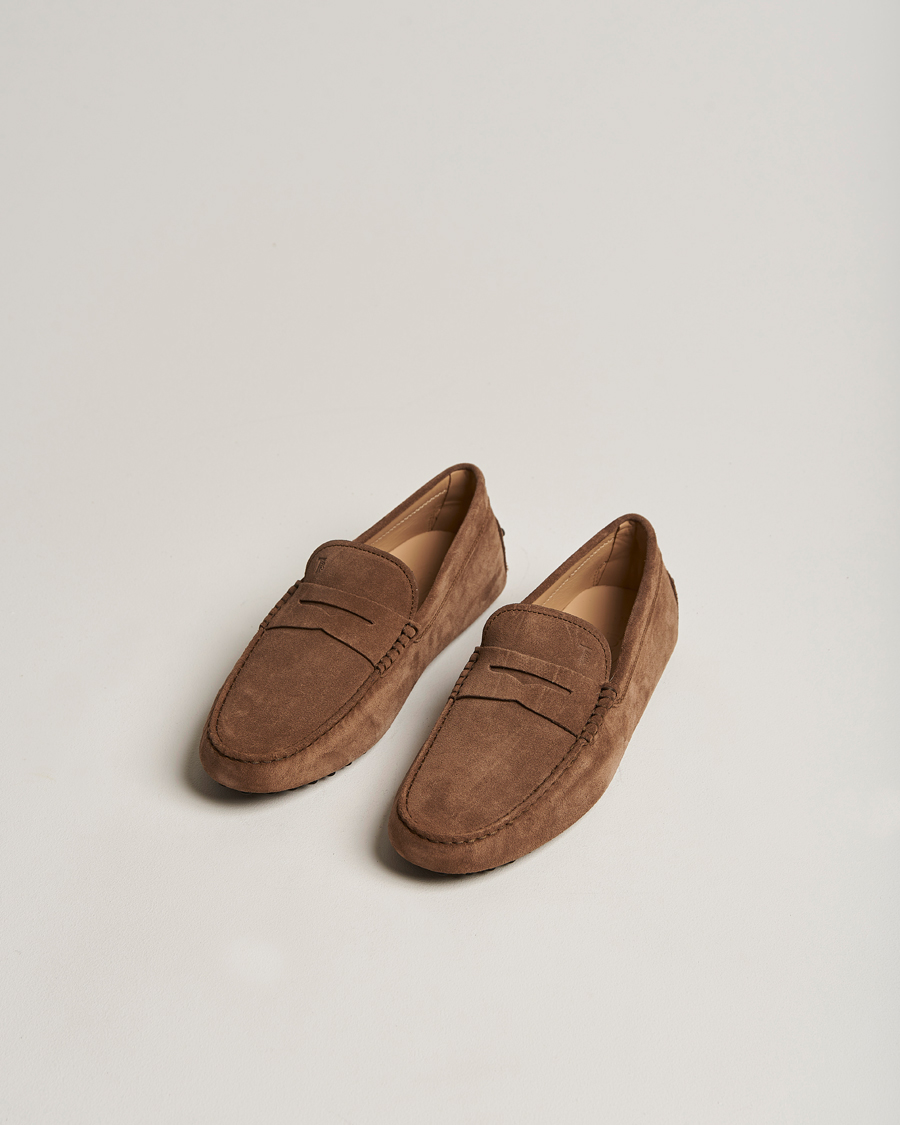 Herre | Mokkasiner | Tod's | Gommino Carshoe Brown Suede