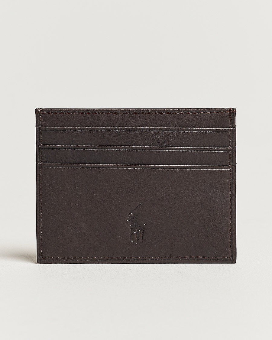 Herre |  | Polo Ralph Lauren | Smooth Leather Credit Card Case Brown