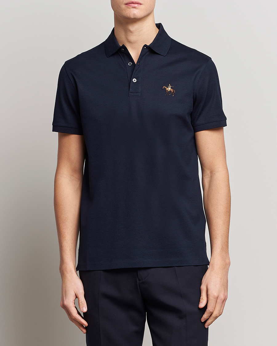 Herre |  | Ralph Lauren Purple Label | Mercerized Cotton Polo Chairman Navy