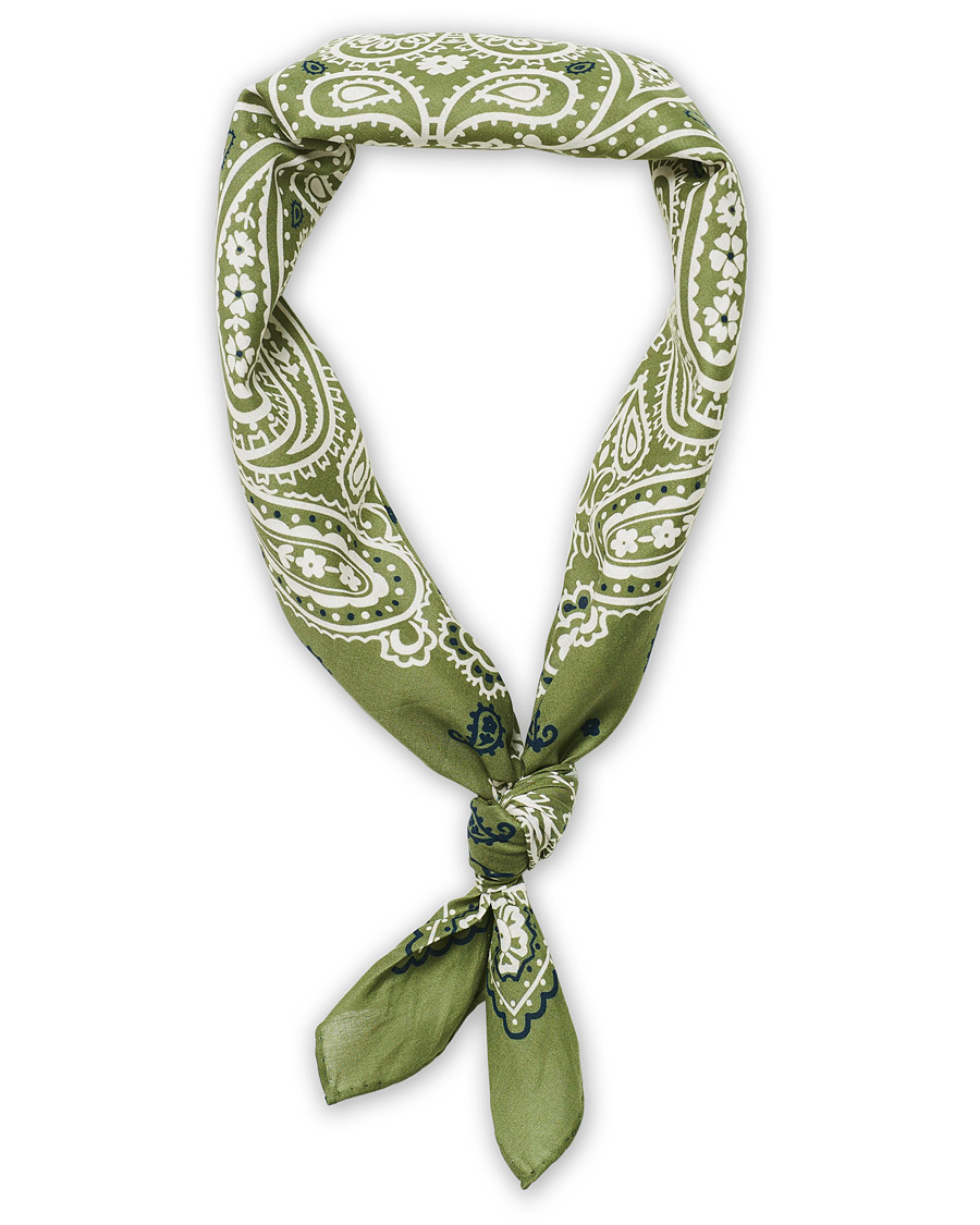 Herre | Amanda Christensen Cotton Printed Bandana Green | Amanda Christensen | Cotton Printed Bandana Green