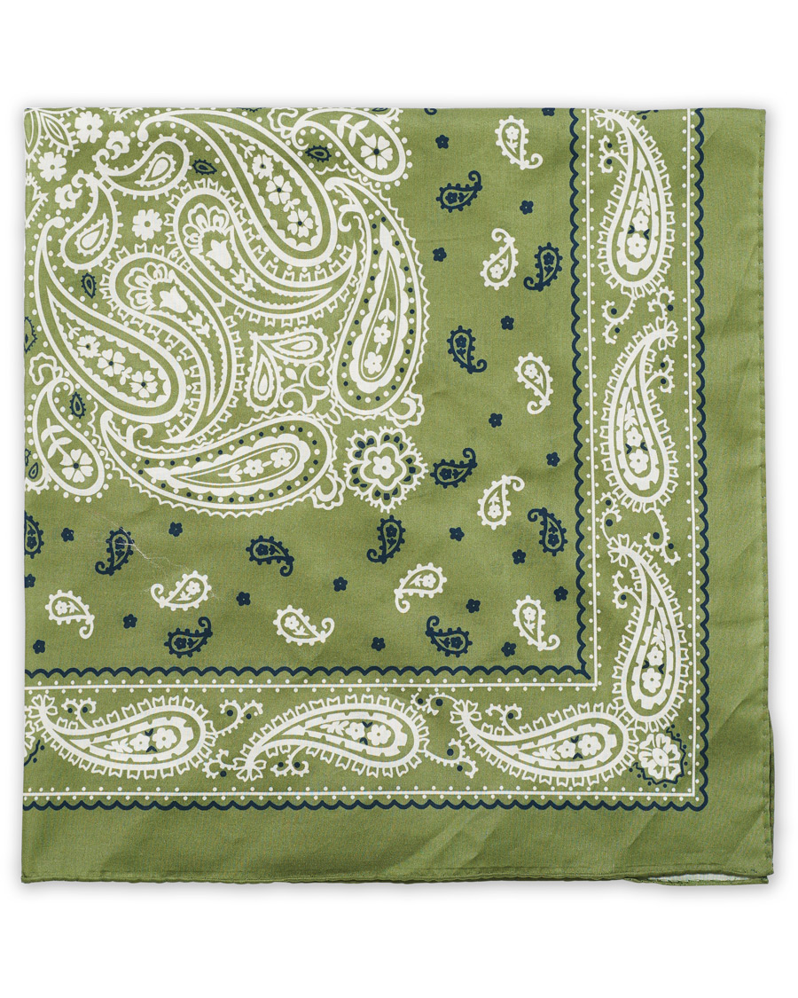 Herre | Amanda Christensen Cotton Printed Bandana Green | Amanda Christensen | Cotton Printed Bandana Green