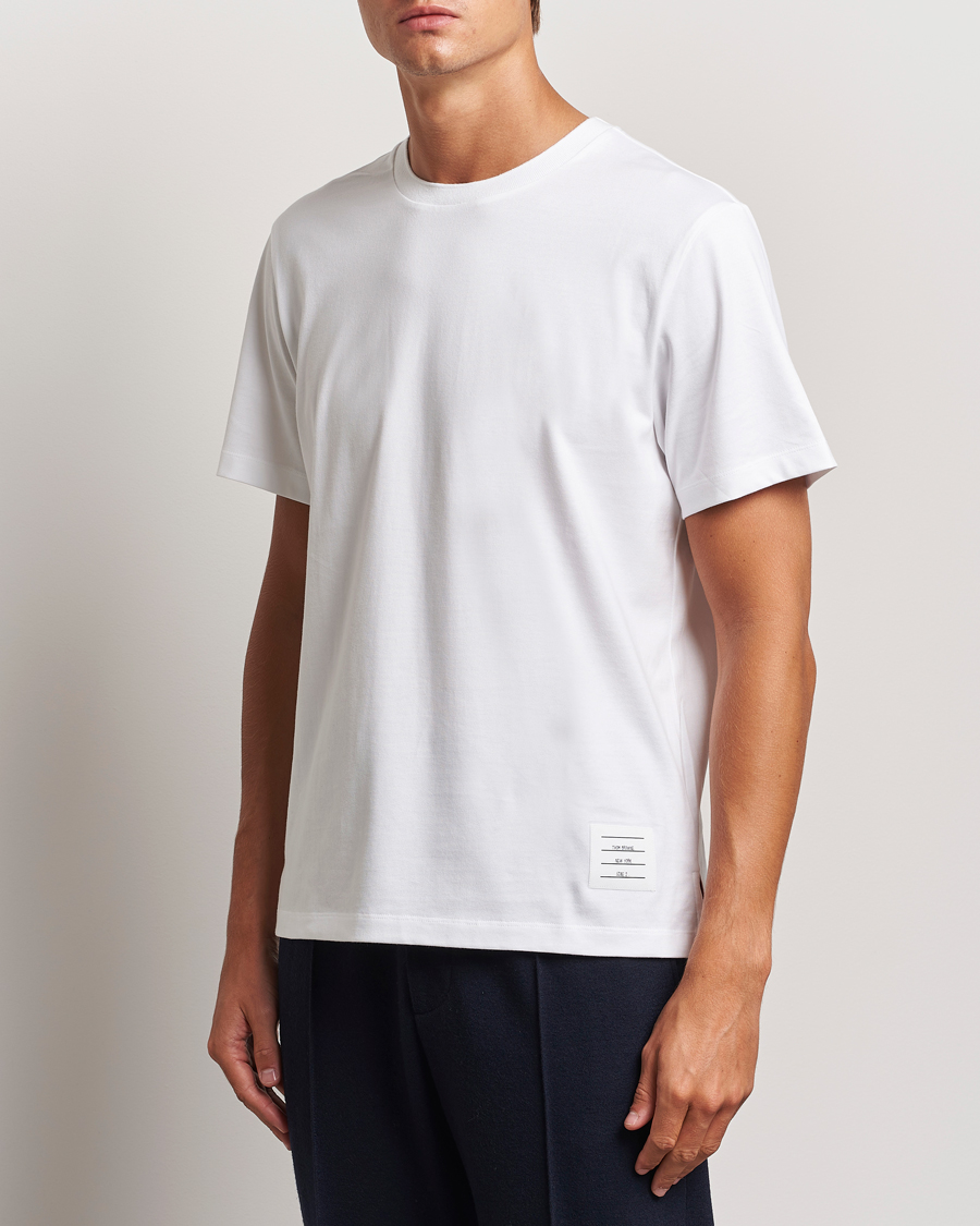 Herre | Hvide t-shirts | Thom Browne | Relaxed Fit Short Sleeve T-Shirt White