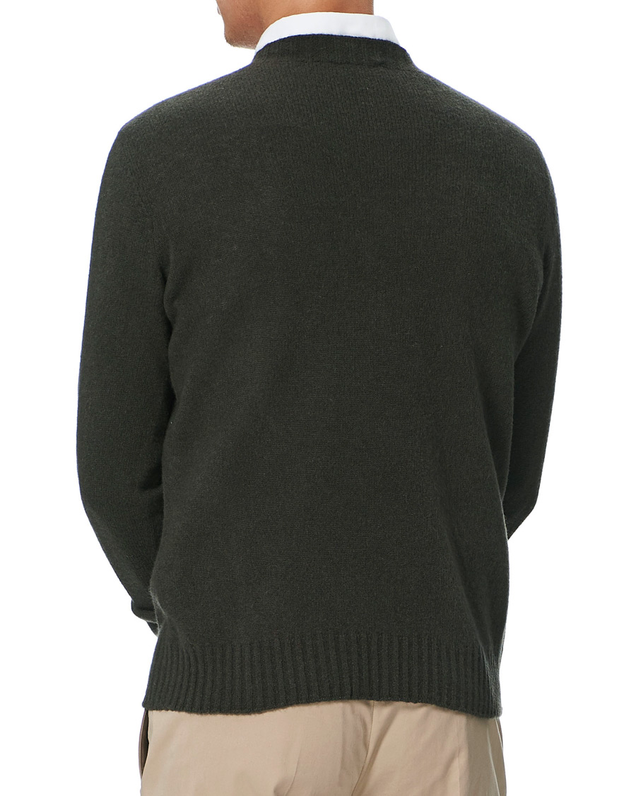 Herre | Trøjer | Altea | Wool/Cashmere Crew Neck Sweater Military