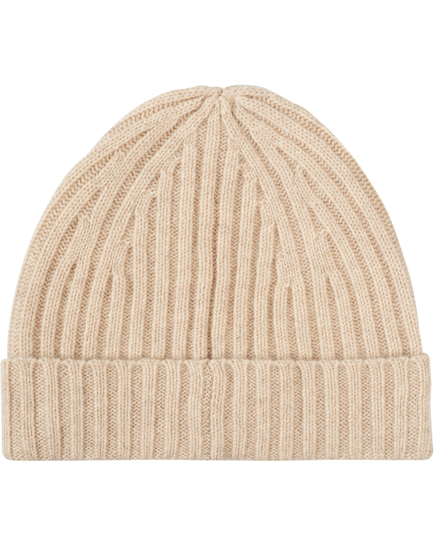 Herre | Stenströms Ribbed Cashmere Hat Beige | Stenströms | Ribbed Cashmere Hat Beige
