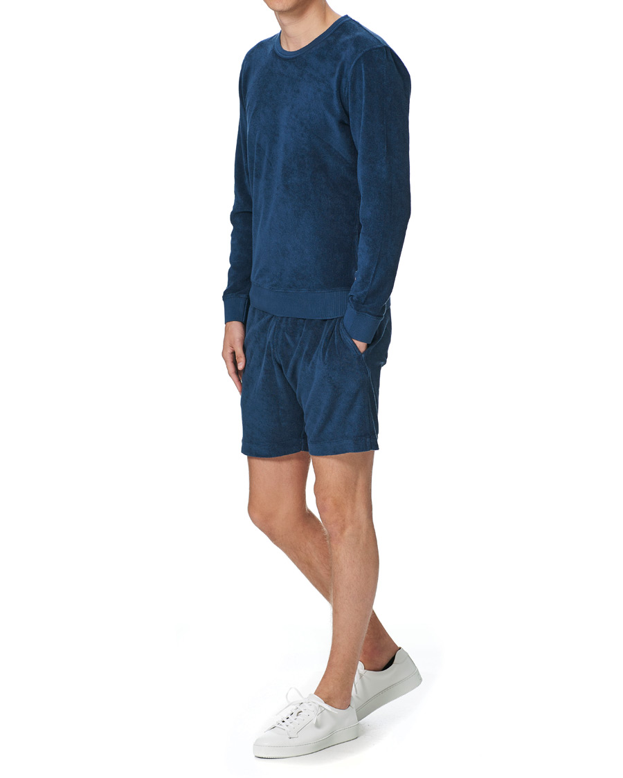 Herre | Shorts | Orlebar Brown | Afador Garment Dye Toweling Shorts Navy
