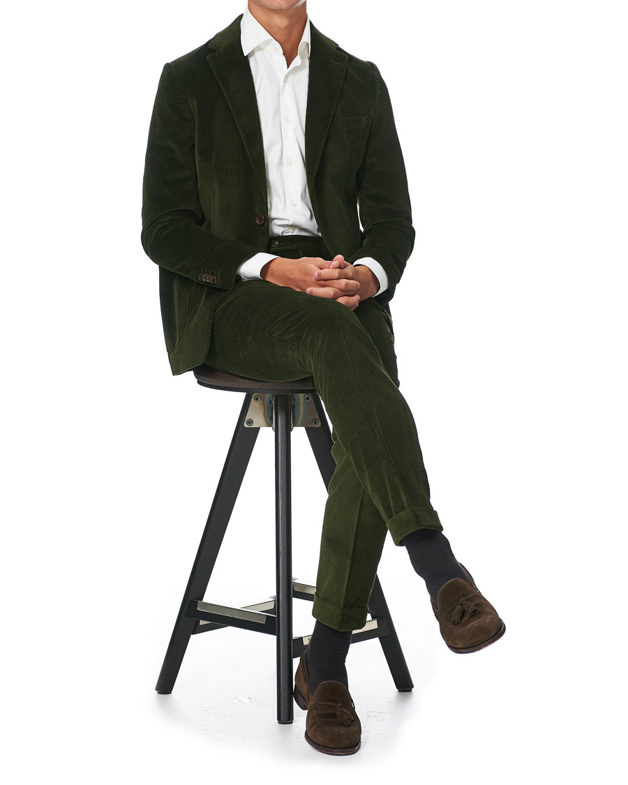 Herre | Bukser | Morris Heritage | Jack Corduroy Trousers Green