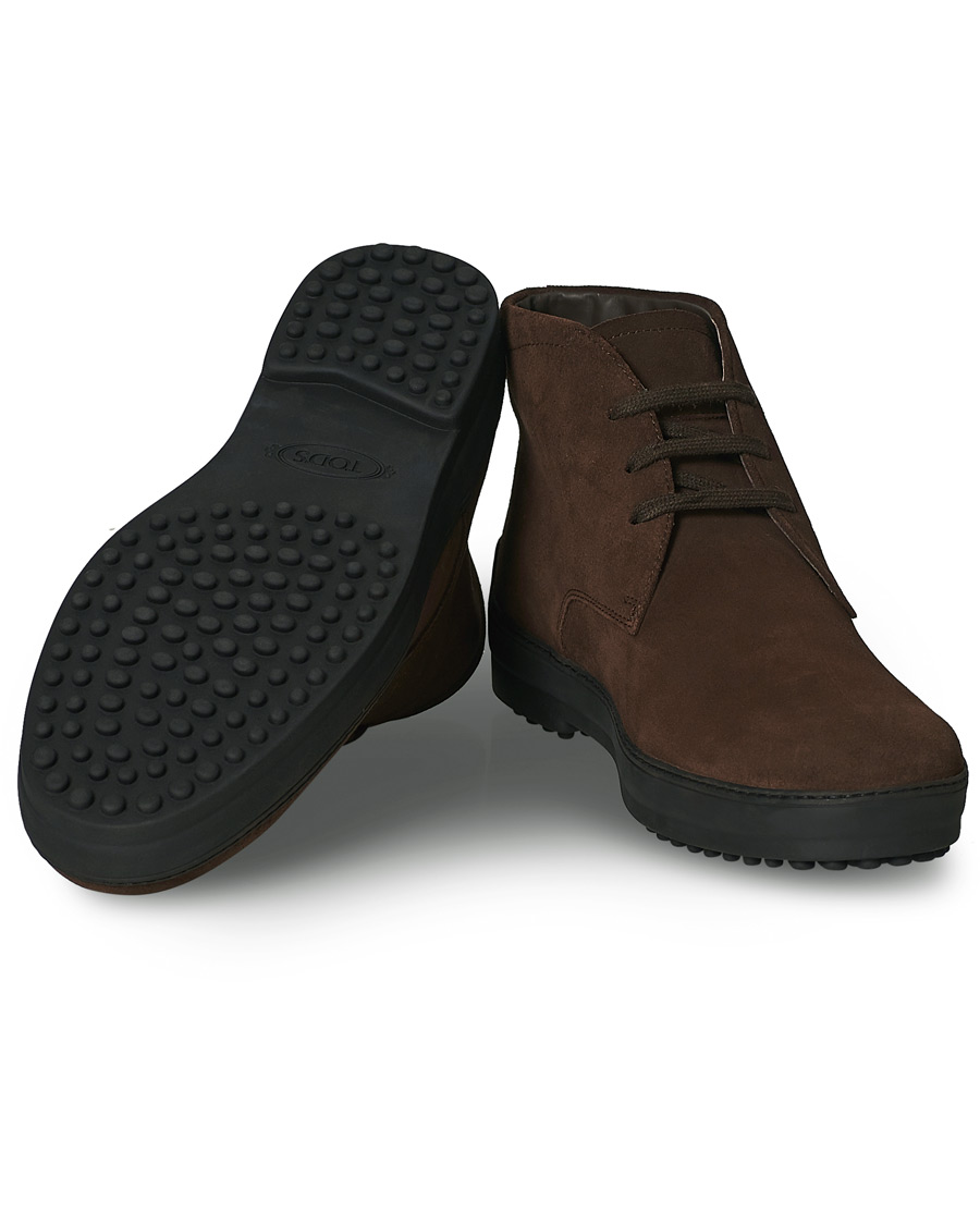 Herre | Tod's Winter Gommini Boots Dark Brown Suede | Tod's | Winter Gommini Boots Dark Brown Suede
