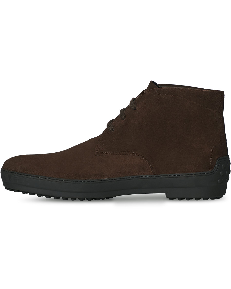 Herre | Tod's Winter Gommini Boots Dark Brown Suede | Tod's | Winter Gommini Boots Dark Brown Suede