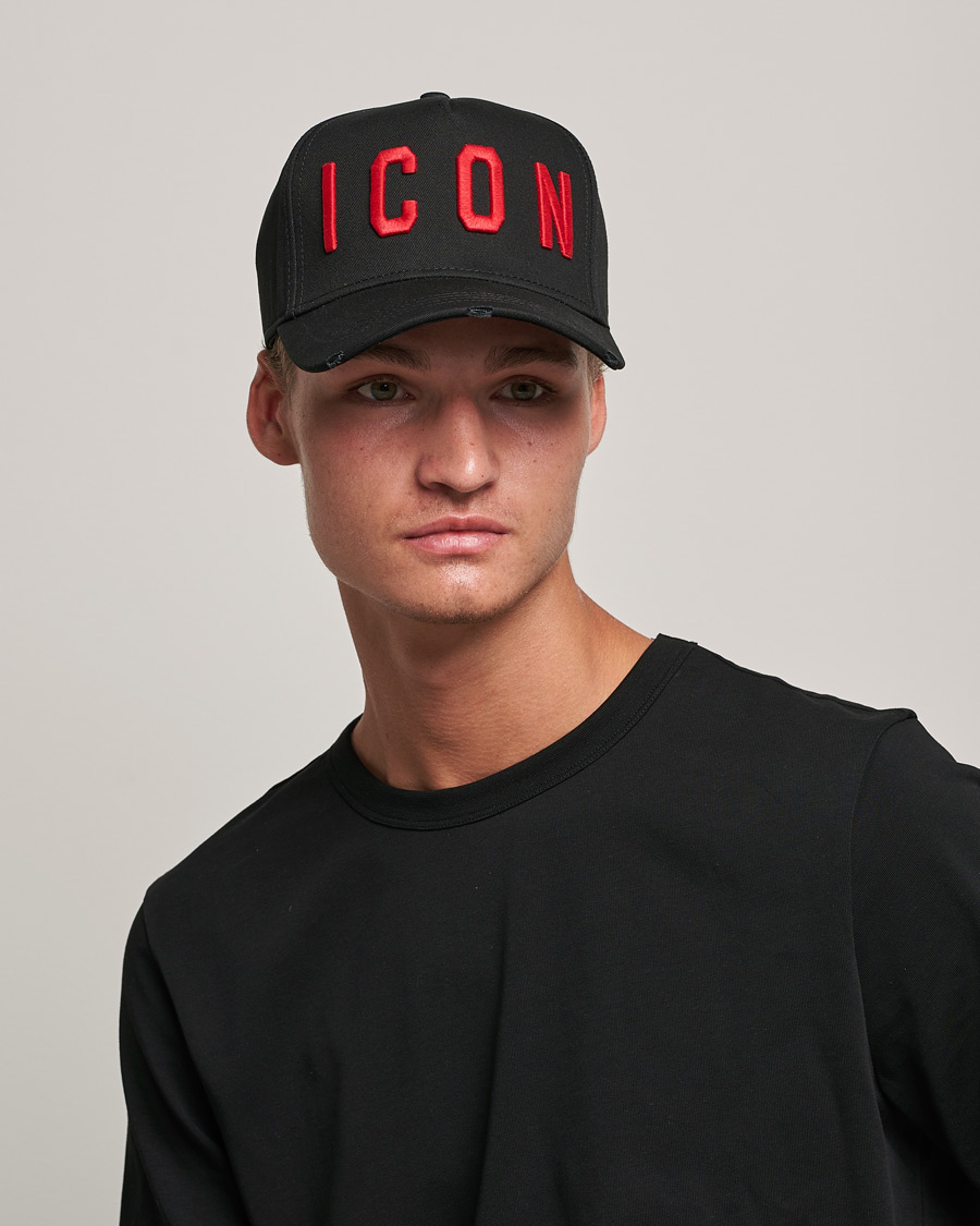 DSQUARED2 Red/Black Icon Baseball Cap - Men from Brother2Brother UK