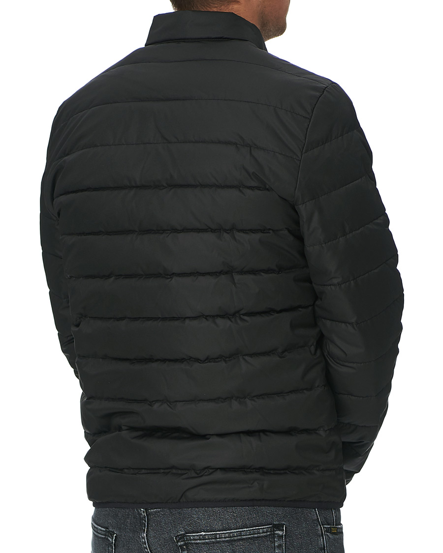 Barbour international chain baffle quilted jacket in black deals