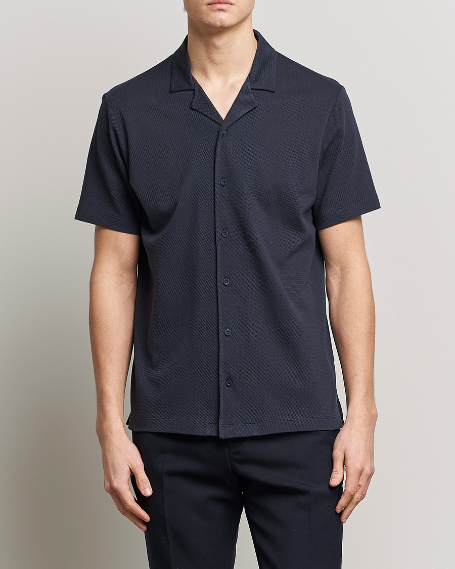 Herre |  | Sunspel | Riviera Resort Shirt Navy