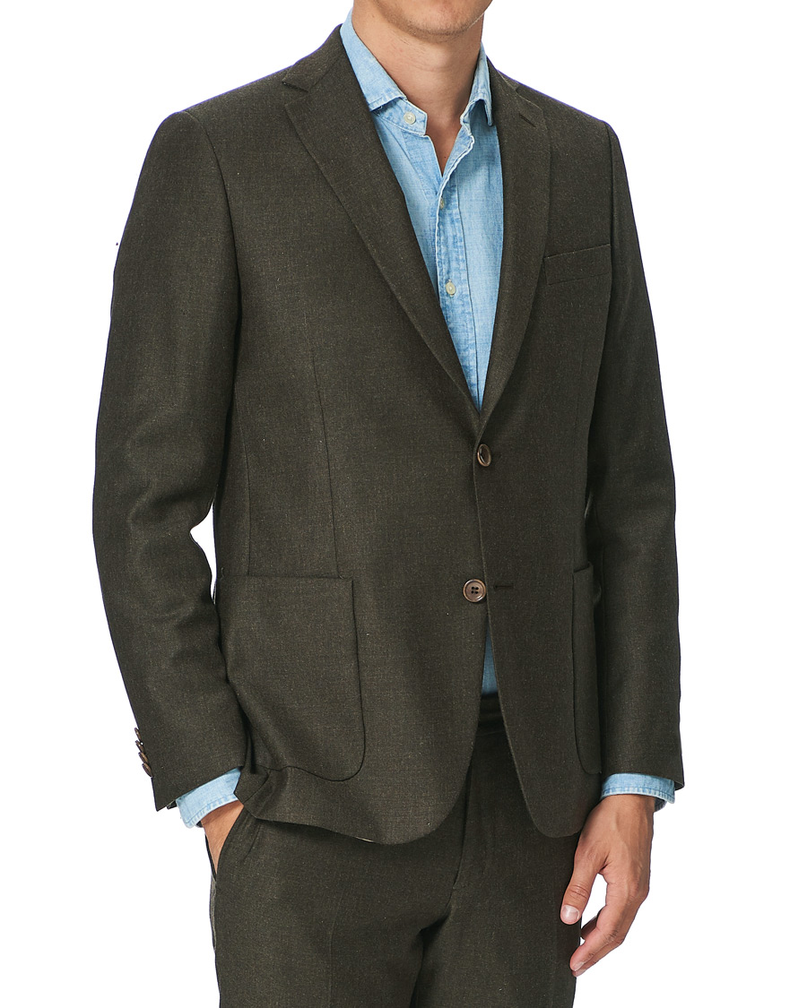 Herre | Blazere & jakker | Morris | Archie Flannel Suit Blazer Brown