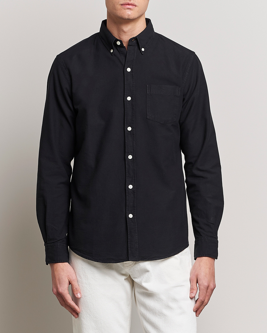 Herre | Colorful Standard | Colorful Standard | Classic Organic Oxford Button Down Shirt Deep Black