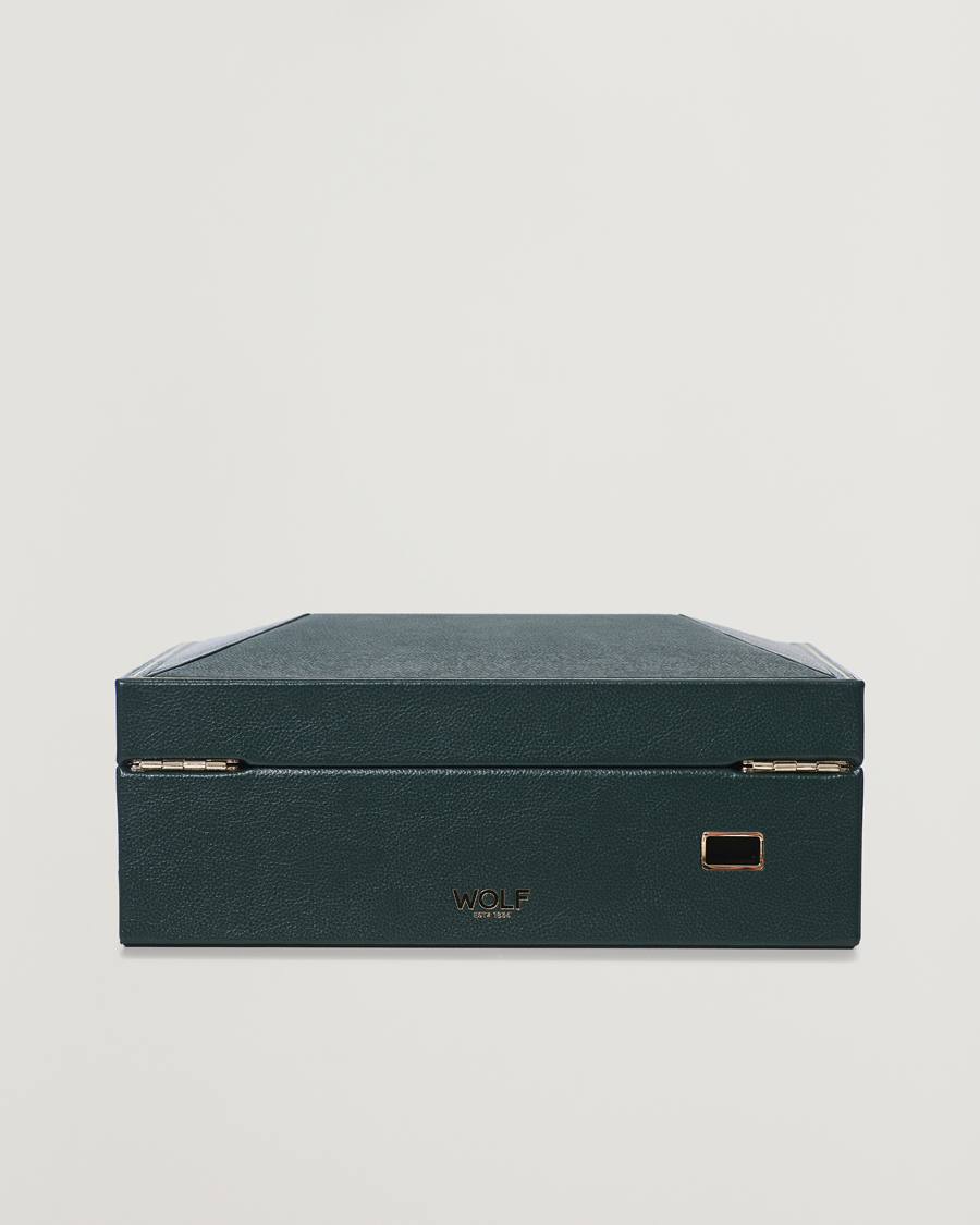 Herre | Ure- & smykkeæsker | WOLF | British Racing Green 8 Piece Watch Box