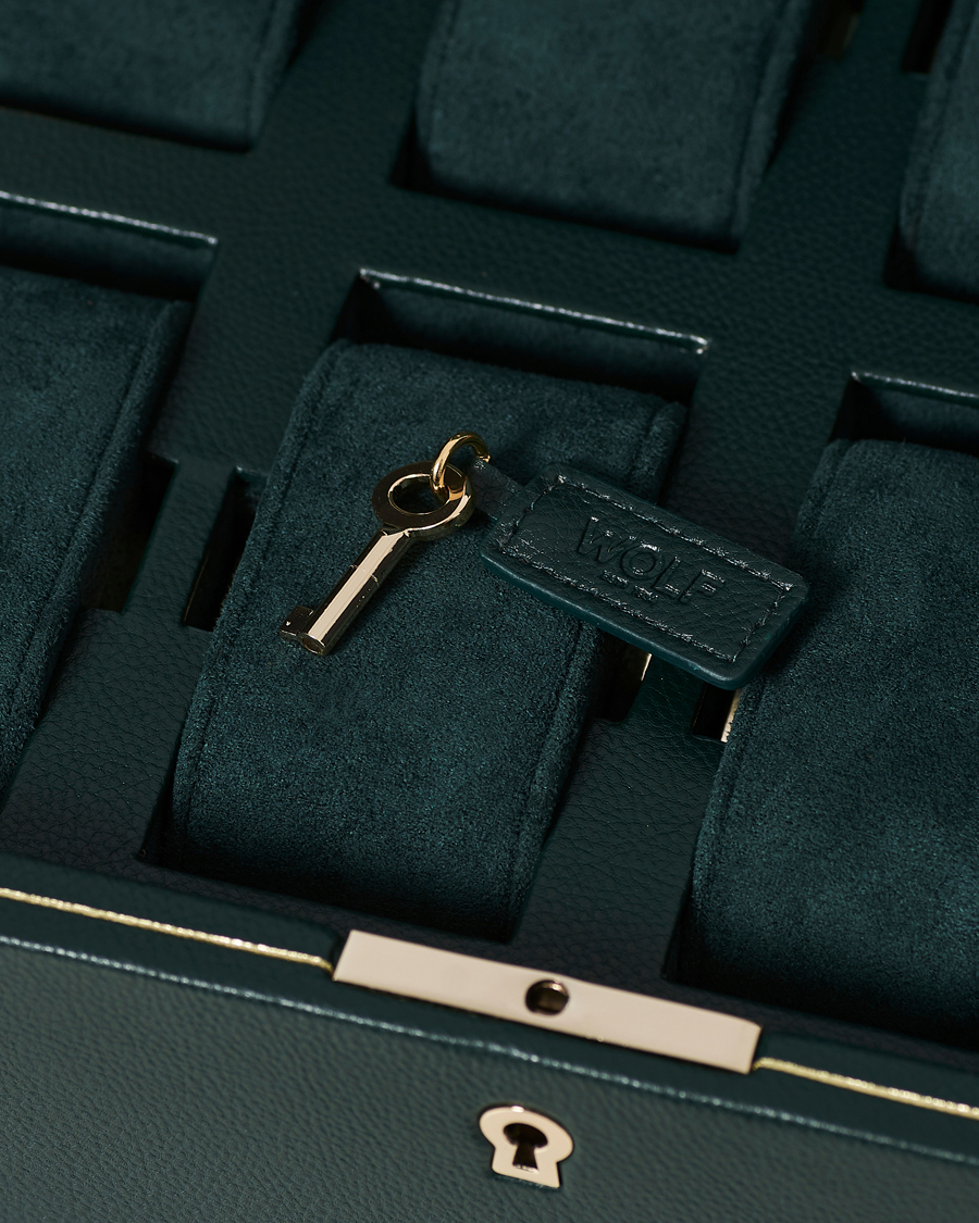 Herre | Ure- & smykkeæsker | WOLF | British Racing Green 8 Piece Watch Box