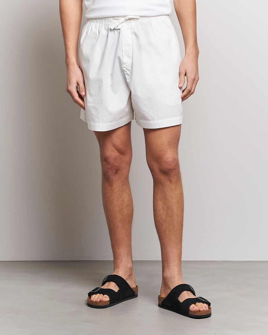 Herre | Loungewear | Tekla | Poplin Pyjama Shorts Alabaster White