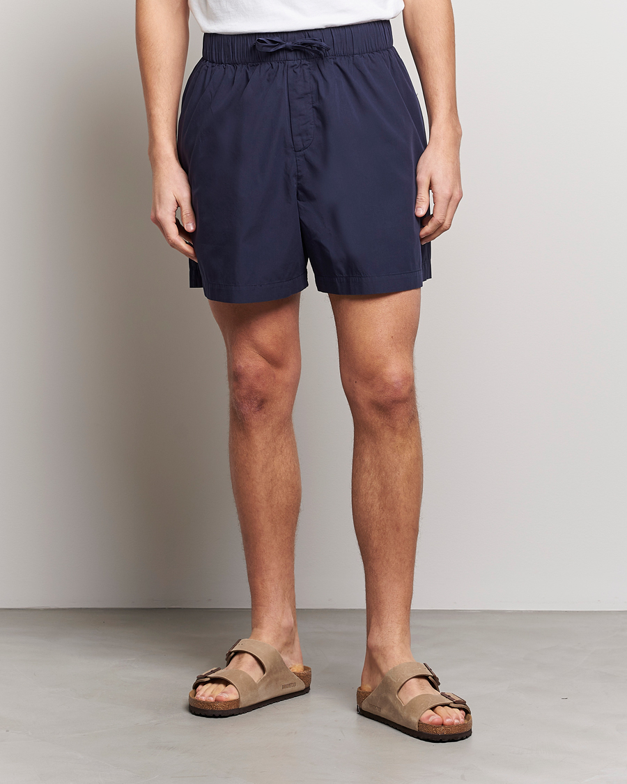 Herre | Tøj | Tekla | Poplin Pyjama Shorts True Navy