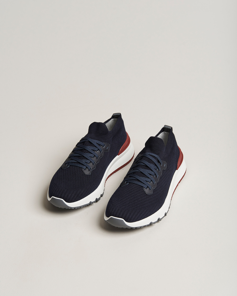 Herre |  | Brunello Cucinelli | Mesh Running Sneakers Navy