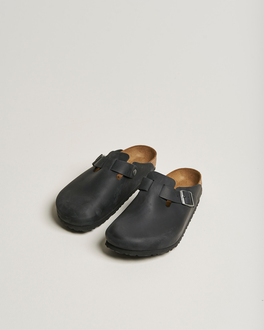 Classic Footbed Black Olied Leather - CareOfCarl.dk