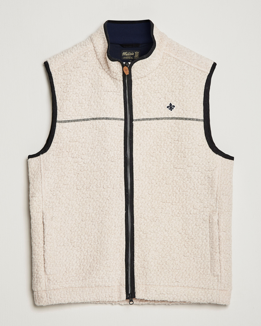 Herre | Veste | Morris | Whitfield Pile Vest White