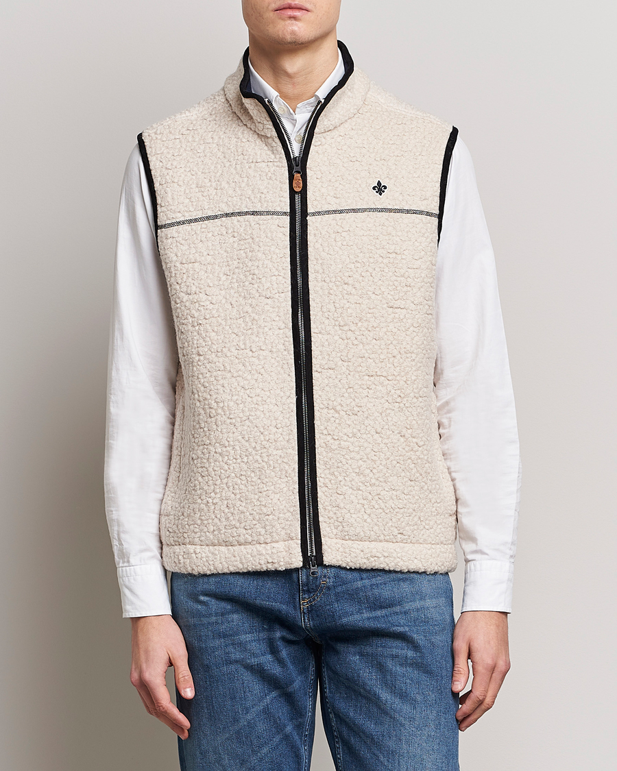 Herre | Veste | Morris | Whitfield Pile Vest White