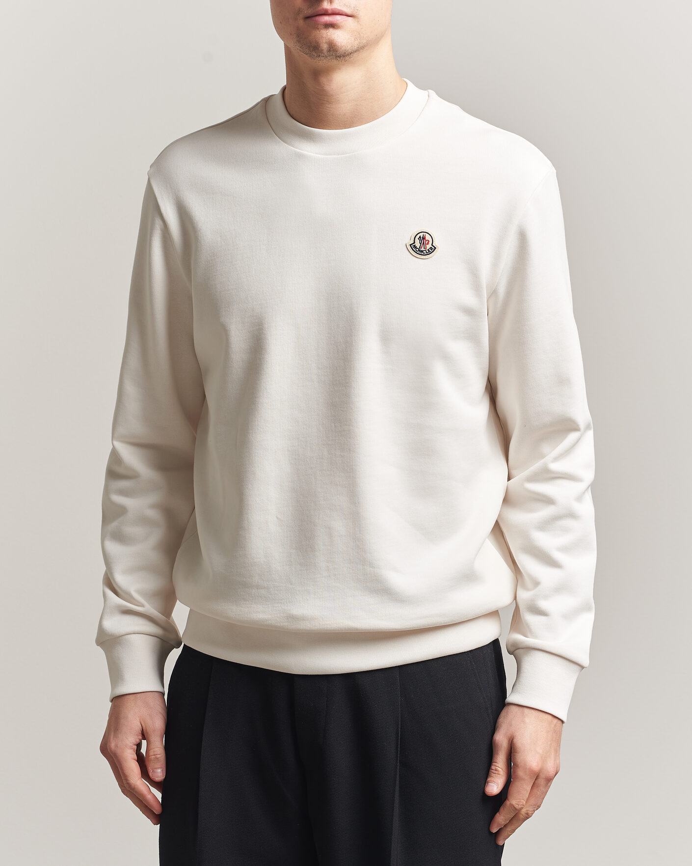 Herre | Trøjer | Moncler | Logo Sweatshirt White