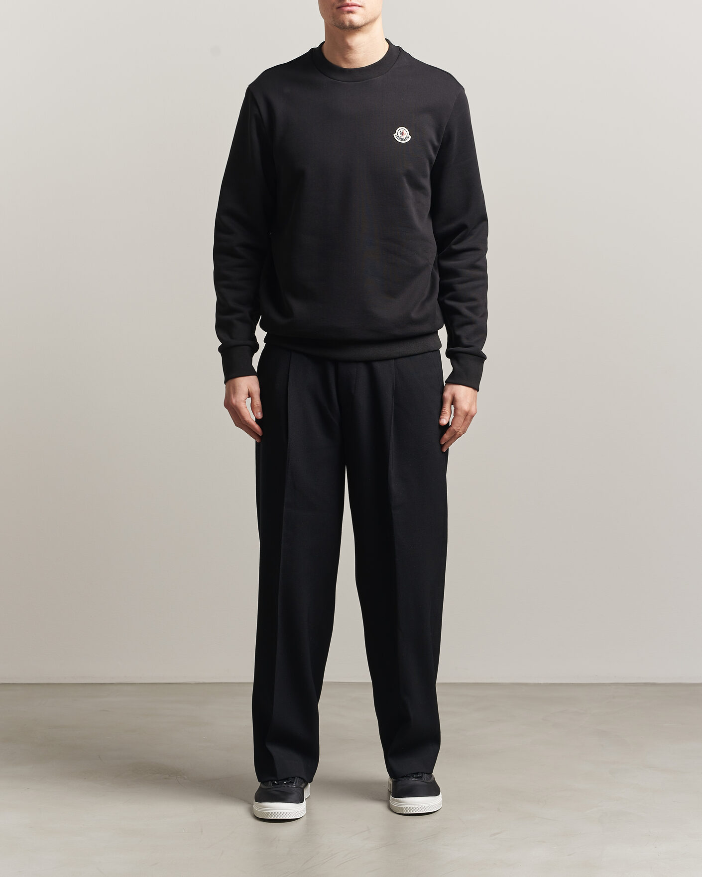 Herre | Trøjer | Moncler | Logo Sweatshirt Black