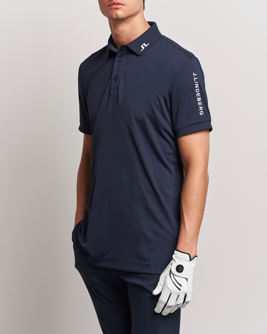 Herre | Business & Beyond | J.Lindeberg | Regular Fit Tour Tech Stretch Polo Navy